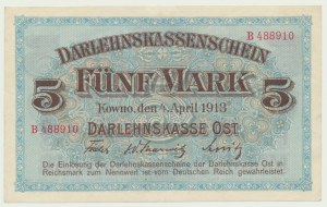 Kaunas 5 marks 1918, ser. B