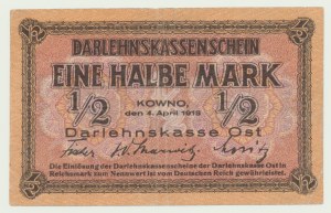 Kaunas 1/2 mark 1918, ser. B
