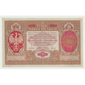 1000 marek 1916 Generał, ser. A, rzadkie i piękne