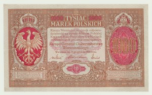 1000 marks 1916 General, ser. A, rare and beautiful