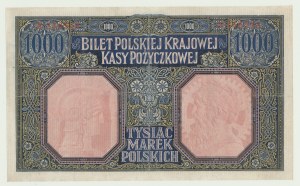 1000 marks 1916 General, ser. A, rare and beautiful