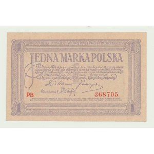 1 marka polska 1919, majowa, ser. PB