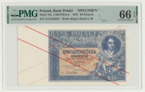 20 gold 1931, MODEL, ser. AT 1234567, exquisite