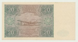 20 gold 1946, ser. F, capital letter