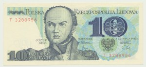 10 gold 1982, Joseph Bem - T series