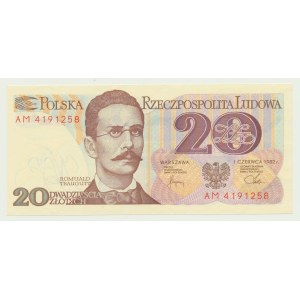 20 złotych 1982, Romuald Traugutt, seria AM