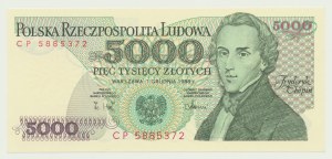 5,000 Gold 1988, Frederic Chopin, first series of CP vintage