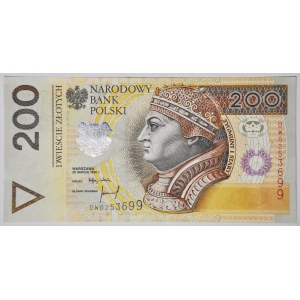 200 złotych 1994, seria DW, rzadka w UNC
