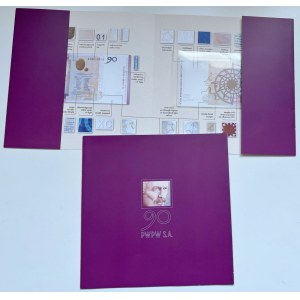 PWPW 90 Ignacy Jan Paderewski - 2 foldery emisyjne