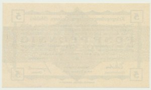 Prisoner of War Camp II in Golzern (Mulde), 5 fenig 1916, grenade stamp
