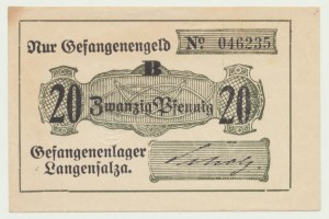 Langensalza prisoner of war camp, 20 fenig undated