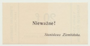 Lviv, Stanislawa Ziembinska - Składnica Spożywcza, voucher for 20 fenigs