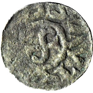 RRR-, Boleslav Křivoklátský 1107-1138, knížecí denár, Vratislav, R8