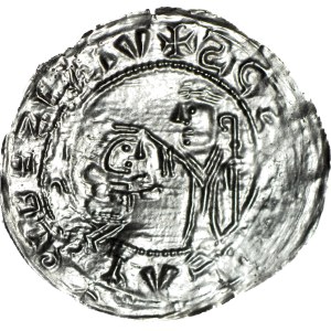 Boleslaw III the Wrymouth 1107-1138, Protective Brakteat after 1113, Cracow, WYSMIENITY