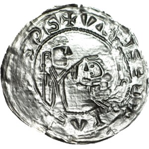 Boleslaw III the Wrymouth 1107-1138, Protective Brakteat after 1113, Cracow, WYSMIENITY