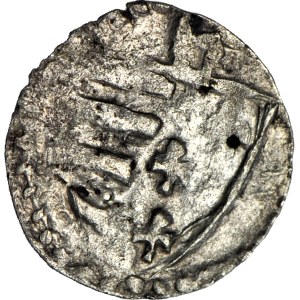 R-, Jadwiga, Denar 1382-86 Kraków, Schild/Adler, R5
