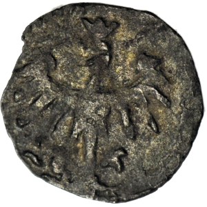 Casimir IV Jagiellonian, Cracow denarius, O under the crown, beautiful