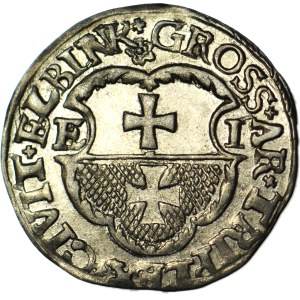 R-, Sigismund I the Old, Trojak 1536, Elblag, ELBINK, minted