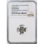 RR-, Sigismund I the Old, Denarius without date, Cracow, Narrow Crown, WITHOUT SIGN, R7
