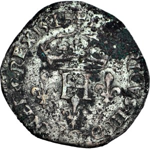R-, Henry Valezy, King of Poland, 1/2 Frank 1581