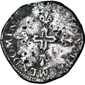 R-, Henry Valezy, King of Poland, 1/2 Frank 1581