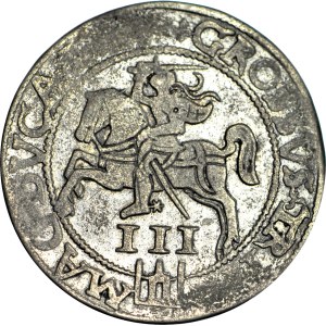 RR-, Žigmund II August, Vilnius, Trojak 1562 v nízkom striebre, T.18mk, R5