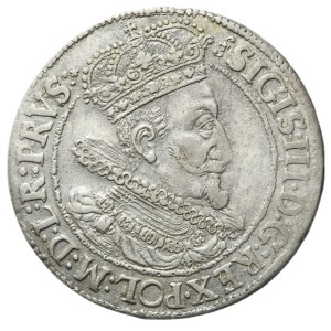Sigismund III Vasa, Ort 1616, Gdansk, wide orifice