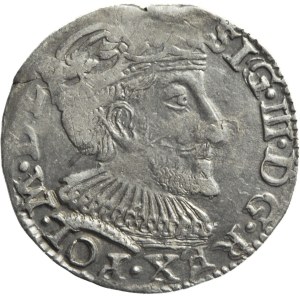 Sigismund III Vasa, Trojak 1592, Olkusz, large head and full date in line