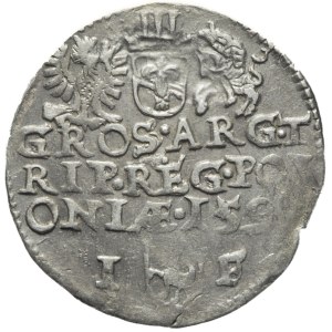 Sigismund III Vasa, Trojak 1592, Olkusz, large head and full date in line