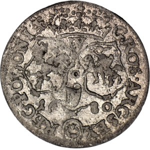 John III Sobieski, Six (foursquare) 1680 C, Cracow, in armor, error IV instead of VI