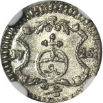 R-, August II the Strong, Halerz 1725 IGS, beautiful