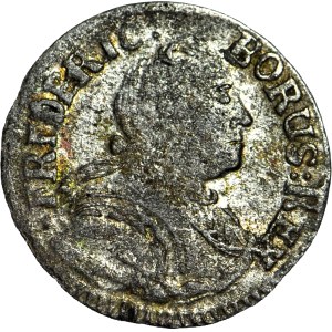 Silesia, Frederick II, 1 krajcar 1752 B, Wrocław, rare and beautiful
