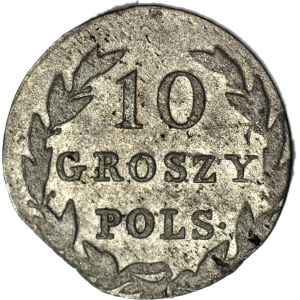 Königreich Polen, 10 Groszy 1830 KG, niedrigste Prägung
