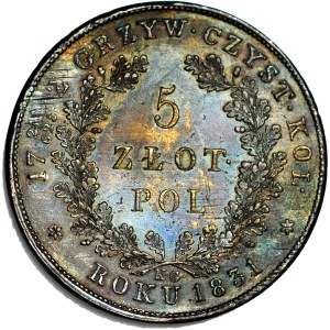 November Uprising, 5 zl 1831, Warsaw