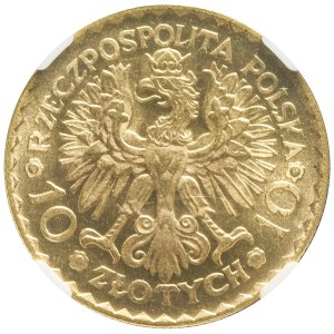 10 gold 1925, Boleslaw the Brave, fresh stamp, phenomenal