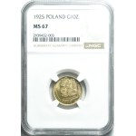 10 gold 1925, Boleslaw the Brave, fresh stamp, phenomenal
