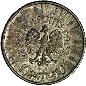 10 gold 1936, Pilsudski, minted