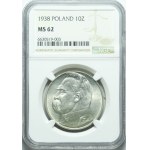 10 gold 1938, Pilsudski, minted