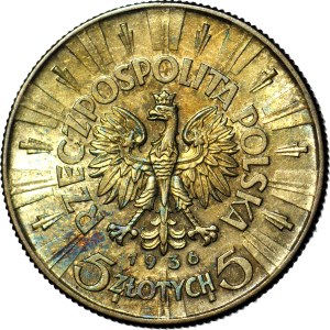 5 gold 1936, Pilsudski, minted