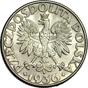 2 złote 1936, Żaglowiec, menniczy