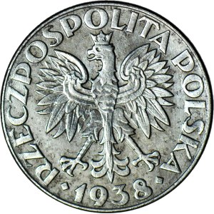 50 grošov 1938 INNICLATED, BEZ ZNAČKY MINT