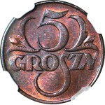 5 pennies 1928, BN color, minted
