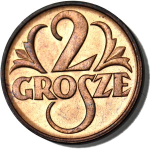 2 pennies 1938, mint red