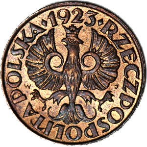 1 penny 1923, minted