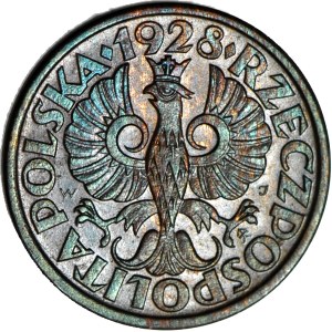 1 penny 1928, mint, color BN
