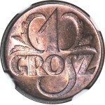 1 penny 1933, mint, color RB