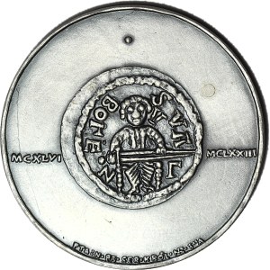 Medal, Seria Królewska - Korski, Bolesław Kędzierzawy, brąz srebrzony