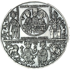 Medal, Seria Królewska - Korski, Bolesław Kędzierzawy, brąz srebrzony