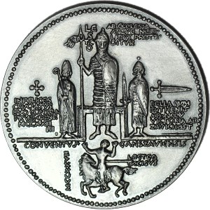Medal, Seria Królewska - Korski, Leszek Biały, brąz srebrzony