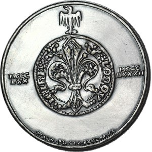 Medaile, královská řada - Korski, Ludvík Uherský, postříbřený bronz